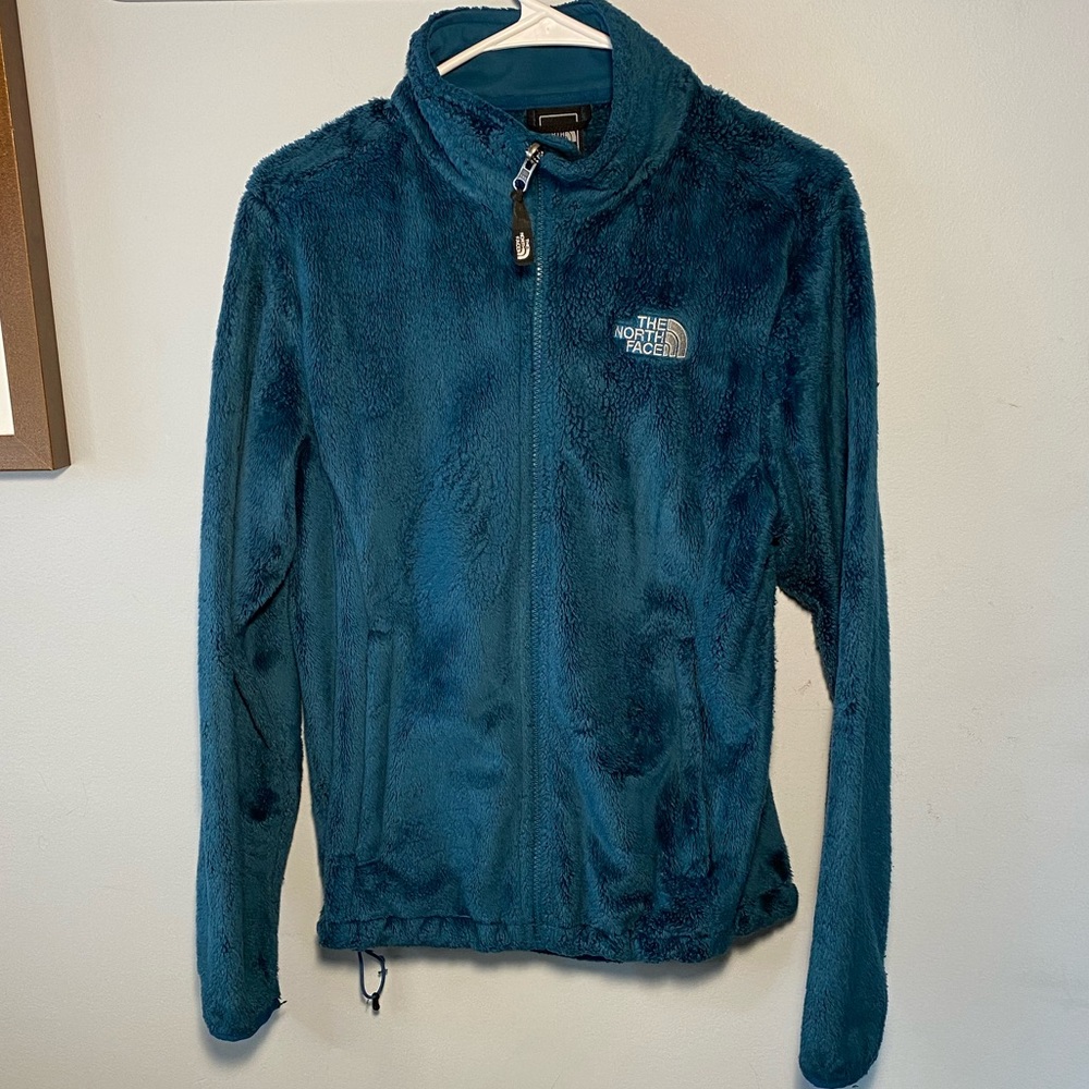 North Face Teal Soft Fleece Jacket- Size M